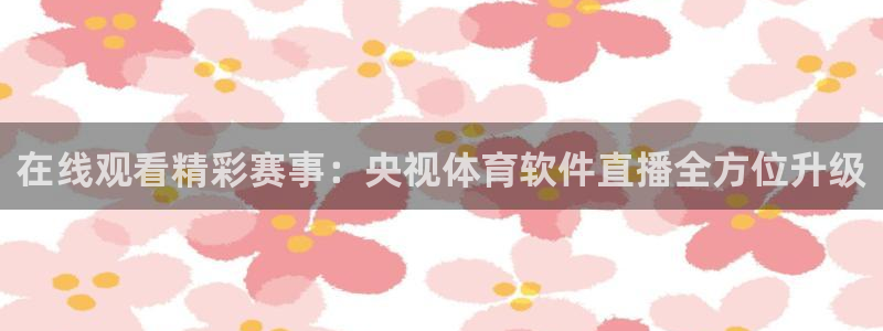 在线观看精彩赛事：央视体育软件直播全方位升级